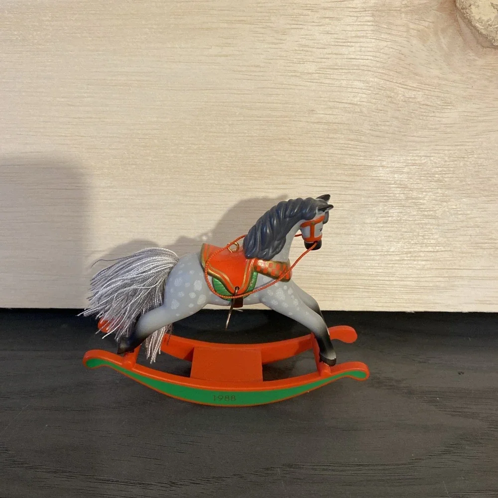 HALLMARK KEEPSAKE ORNAMENT ~ 1988 ROCKING HORSE ~ #8 IN COLLECTOR'S SERIES ~
